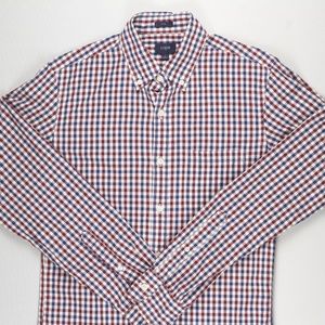 J. CREW | SLIM BUTTON DOWN SHIRT | GINGHAM | SMALL